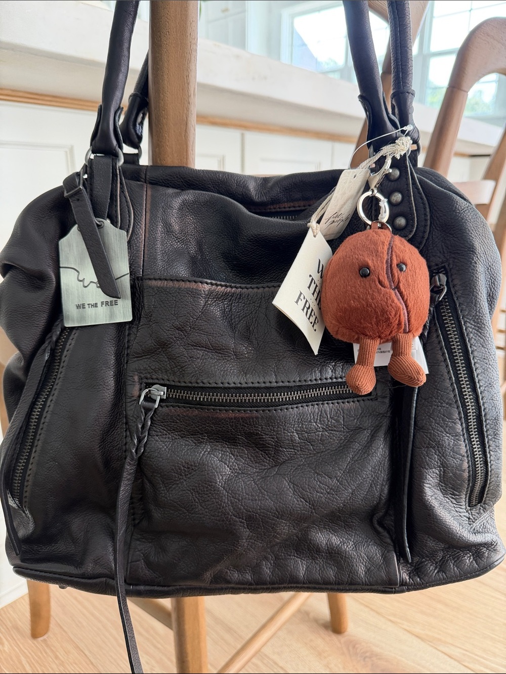 NWT WE THE FREE EMERSON TOTE & Bag Charm